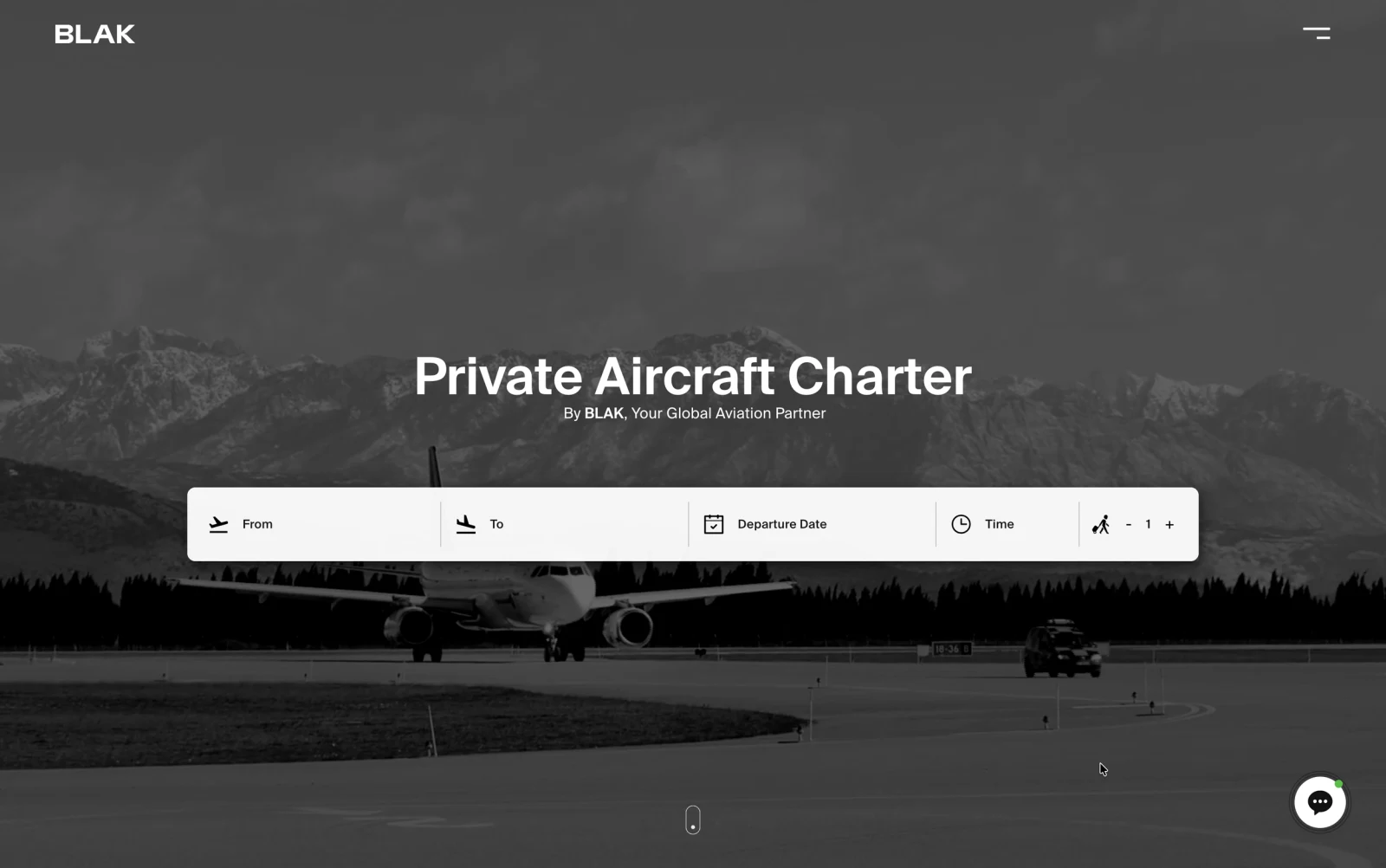 Fly Jet BLAK website