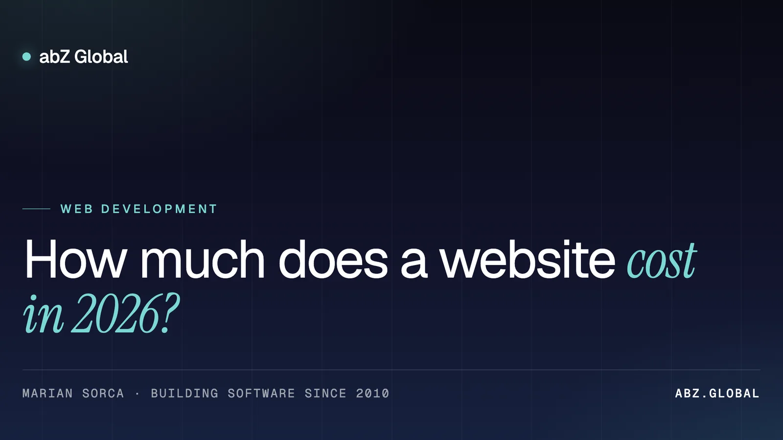 How much does a website cost in 2026: what $2,000, $5,000, $10,000 and $20,000+ buy
