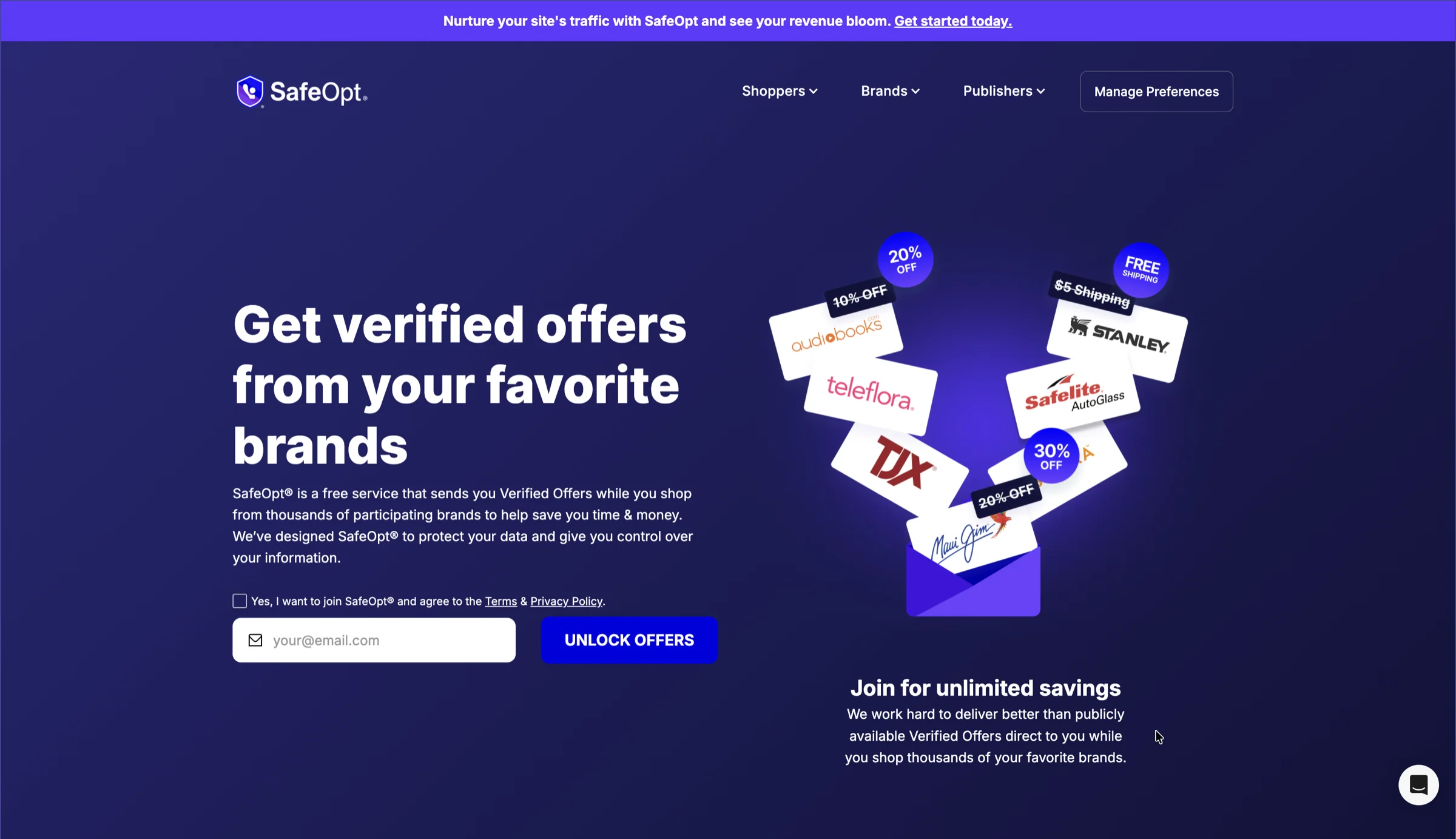 The SafeOpt website, as built by abZ Global