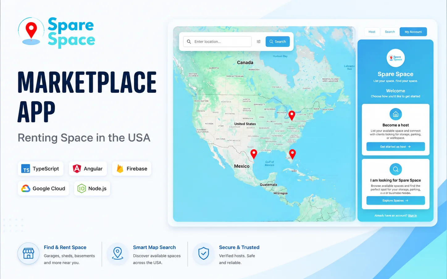 Spare Space — website screenshot